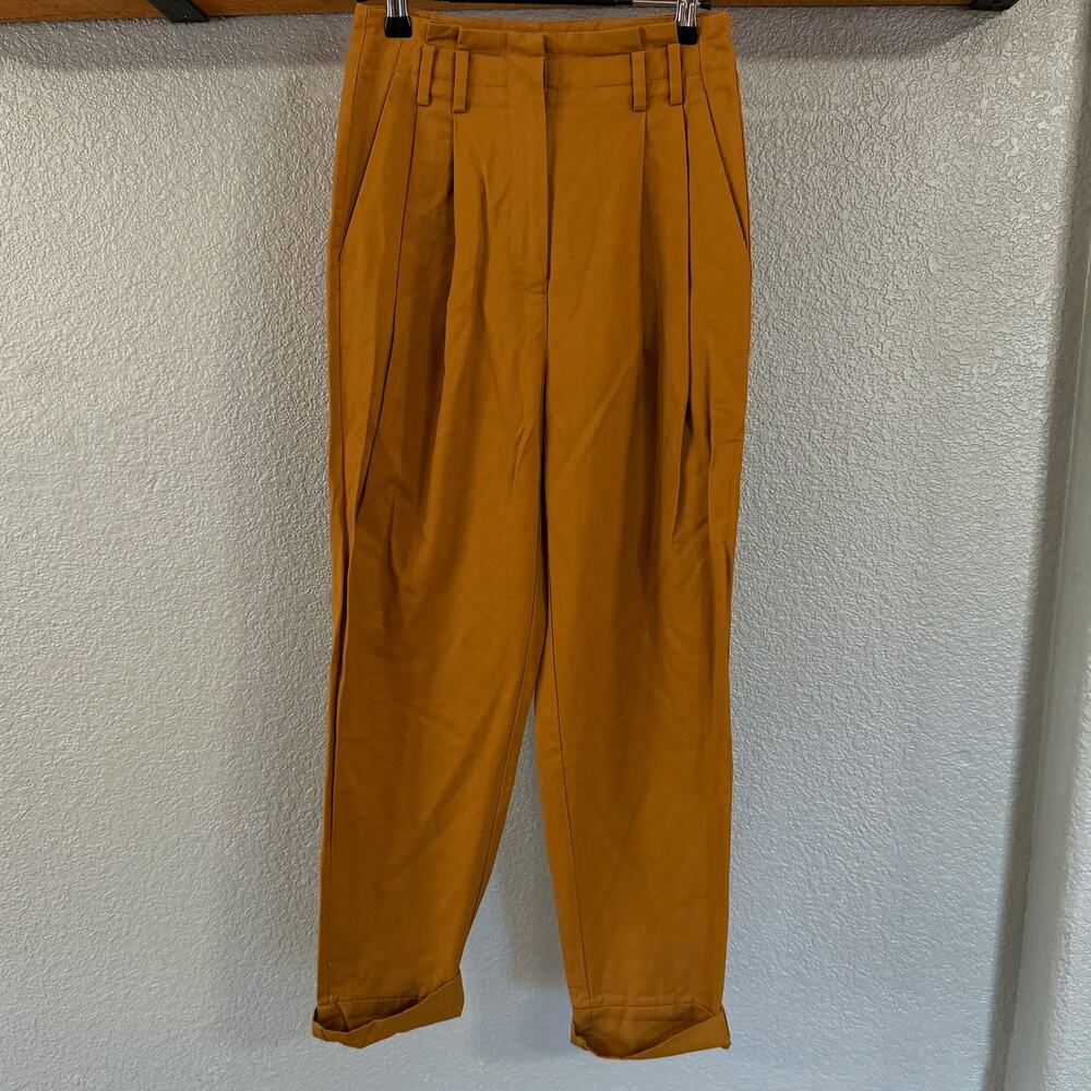Elizabeth and James Paper Bag Trouser Pants Brown Size 4